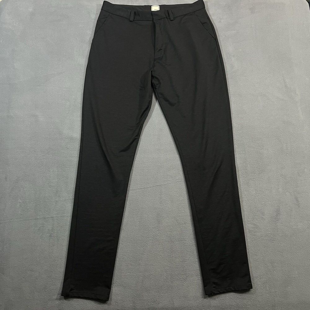 Swet Tailor Pants Mens 31X32 Black Golf‎ Chino Performance Stretch Athleisure